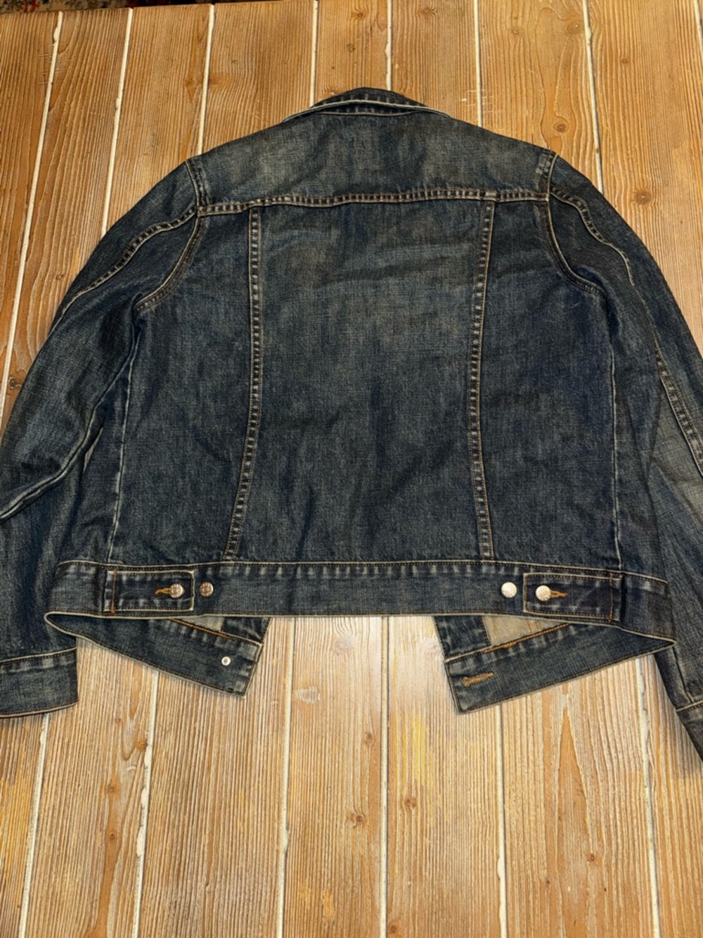 J. Crew Denim button down jacket. 100% cotton blue - Picture 6 of 8